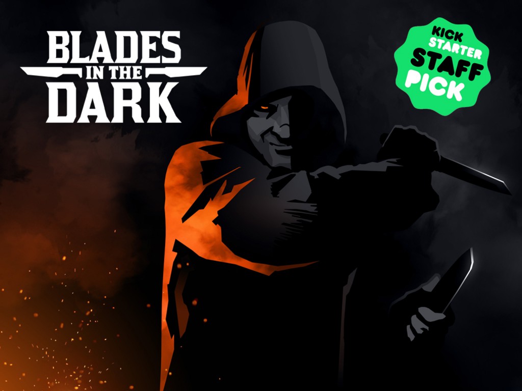 Иллюстрация Blades in the Dark с проекта Kickstarter.